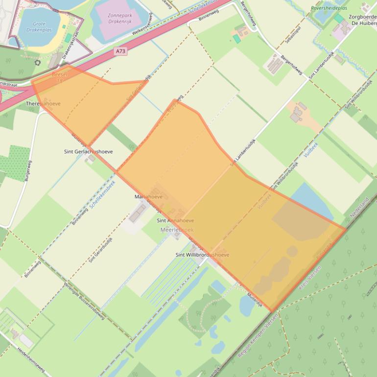 Kaart van postcodegebied 5953TJ.