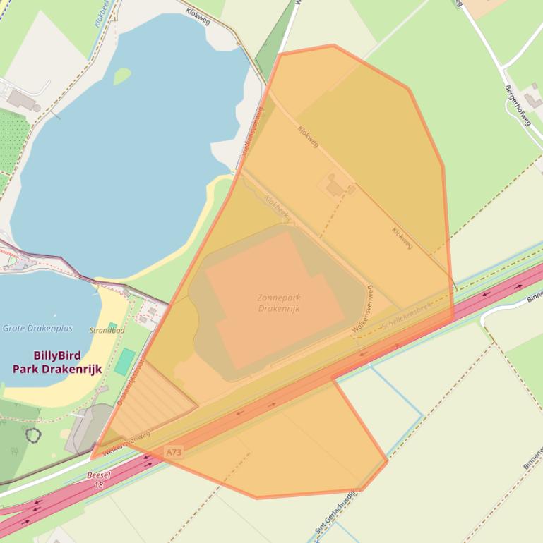 Kaart van postcodegebied 5953TM.