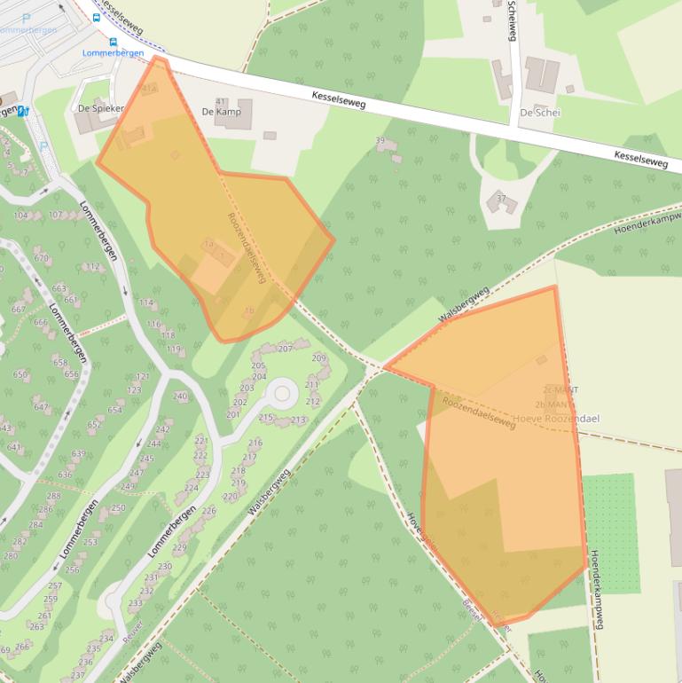 Kaart van postcodegebied 5953TN.