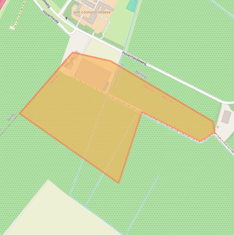 Kaart van postcodegebied 5953TV.