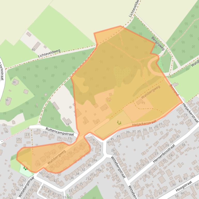 Kaart van postcodegebied 5954AM.