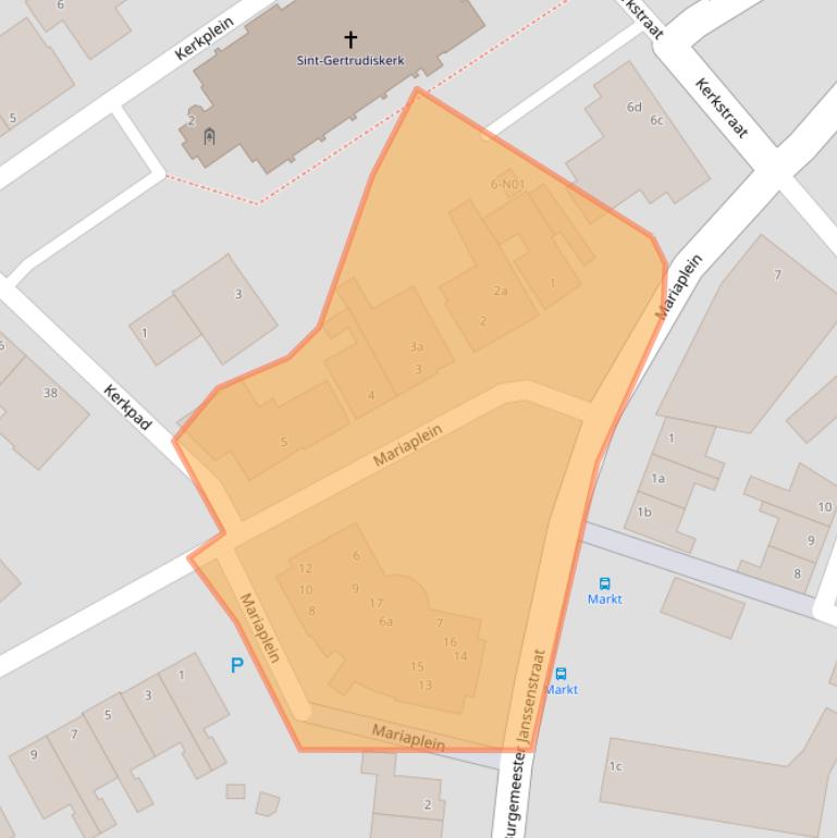 Kaart van postcodegebied 5954BG.