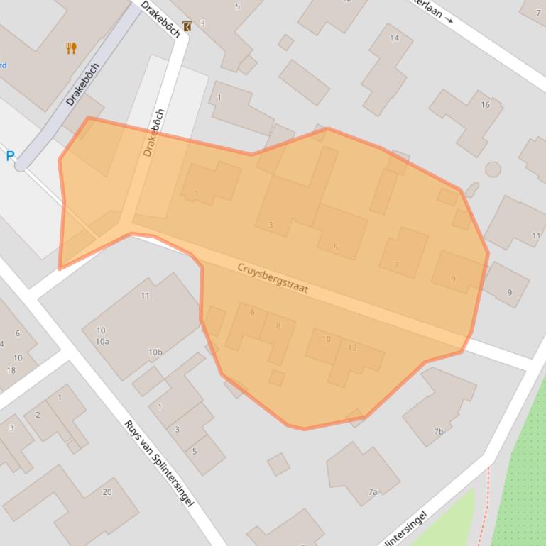 Kaart van postcodegebied 5954BJ.