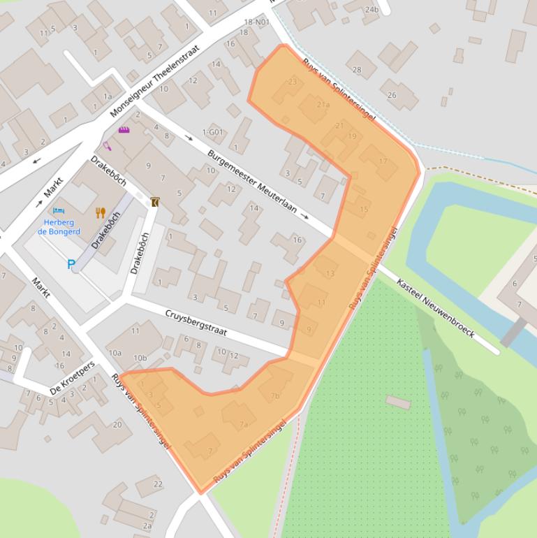 Kaart van postcodegebied 5954BL.