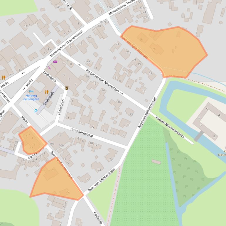 Kaart van postcodegebied 5954BM.