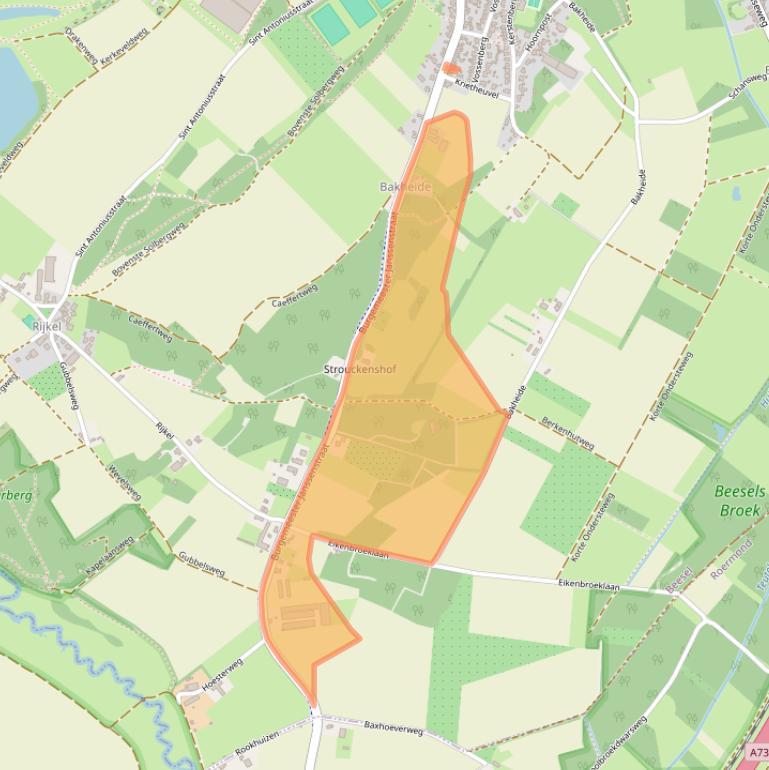 Kaart van postcodegebied 5954BP.