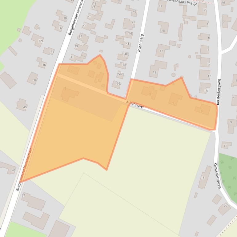 Kaart van postcodegebied 5954BS.