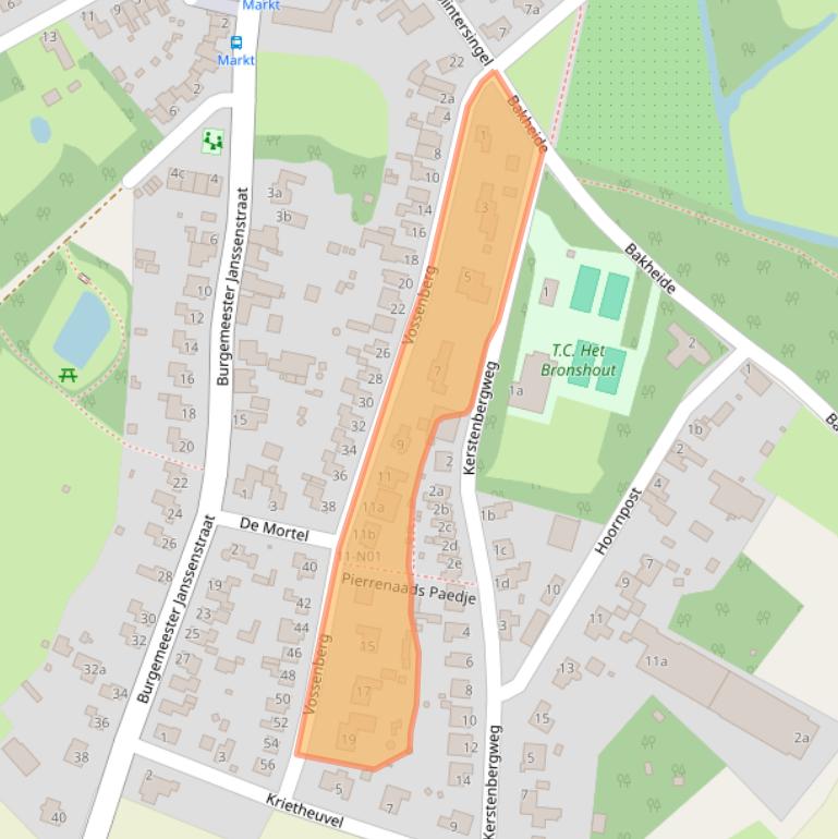 Kaart van postcodegebied 5954BT.
