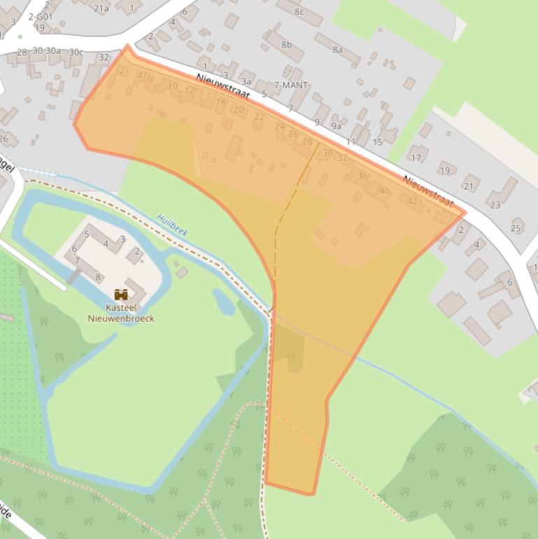 Kaart van postcodegebied 5954CK.