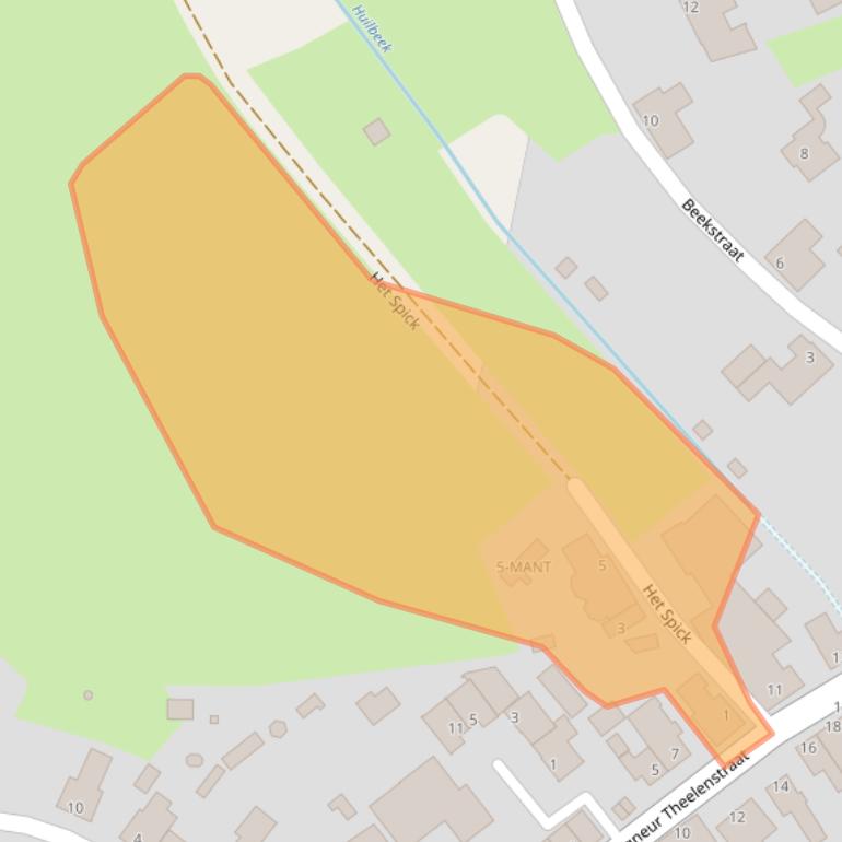 Kaart van postcodegebied 5954EA.