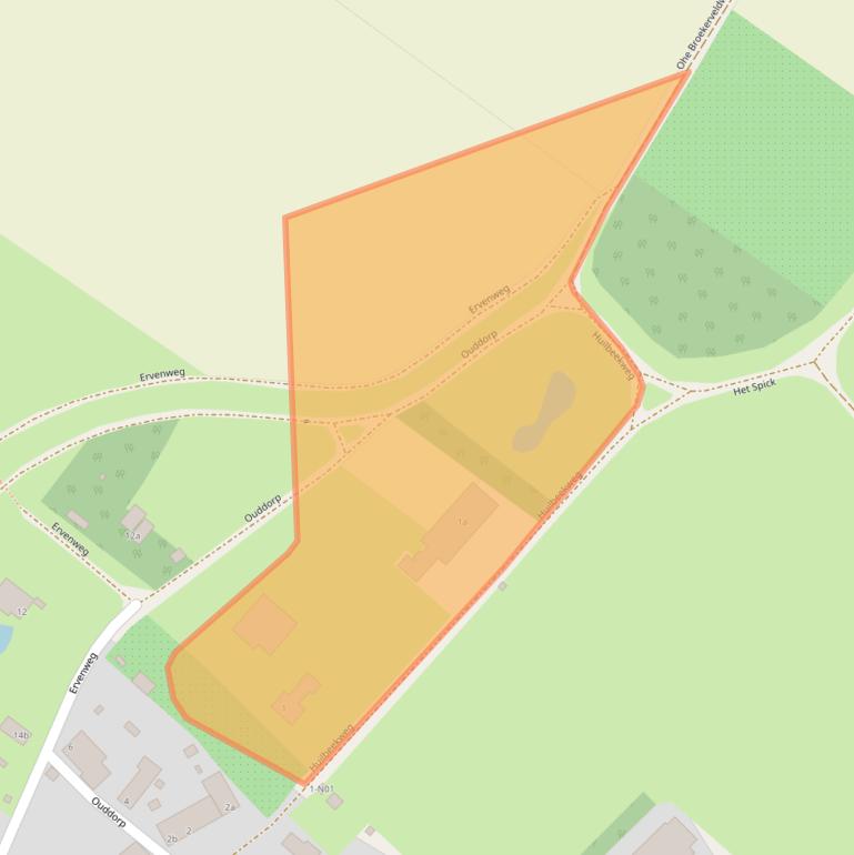 Kaart van postcodegebied 5954ED.