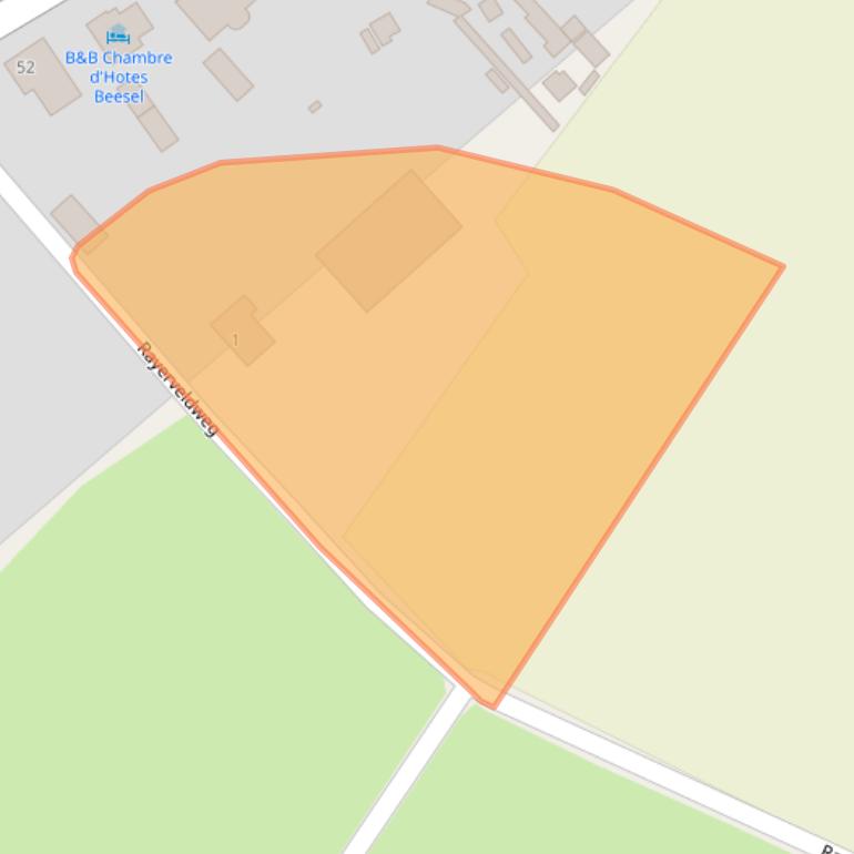 Kaart van postcodegebied 5954GC.