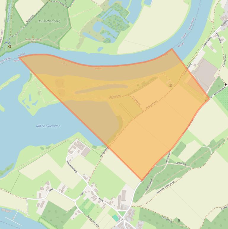 Kaart van postcodegebied 5954NG.