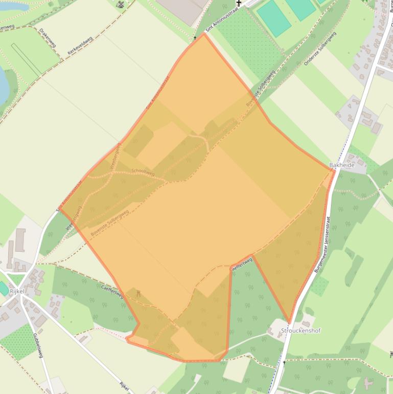 Kaart van postcodegebied 5954NL.