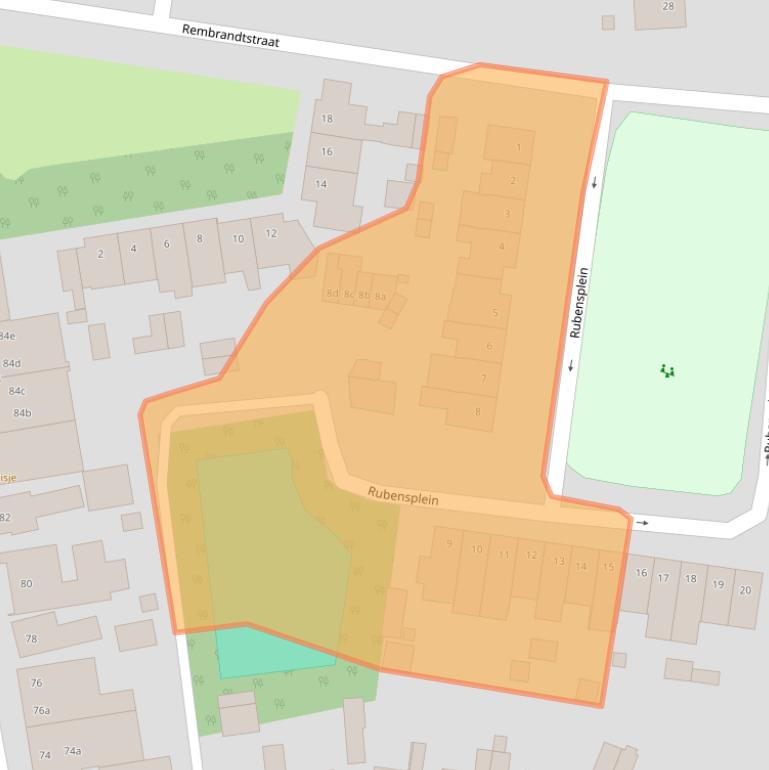 Kaart van postcodegebied 5961AM.