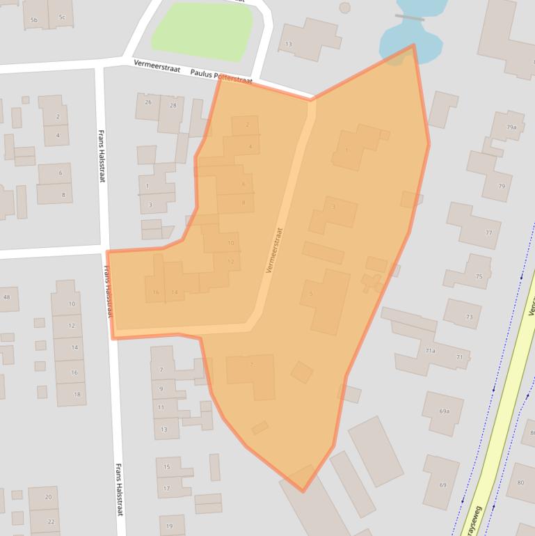 Kaart van postcodegebied 5961AV.