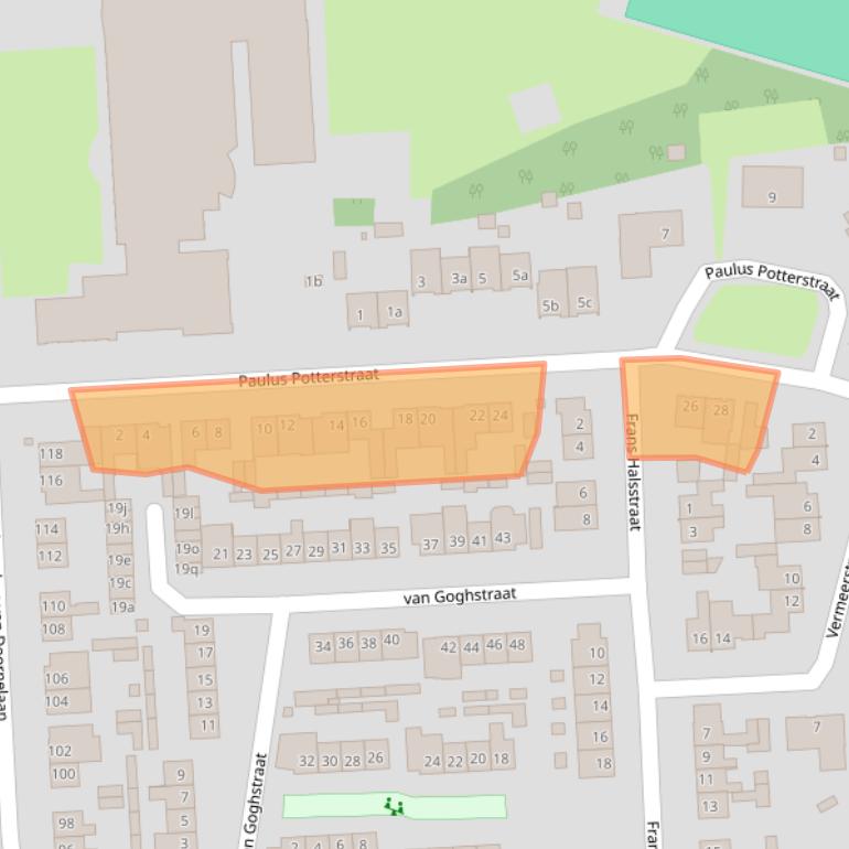 Kaart van postcodegebied 5961AZ.