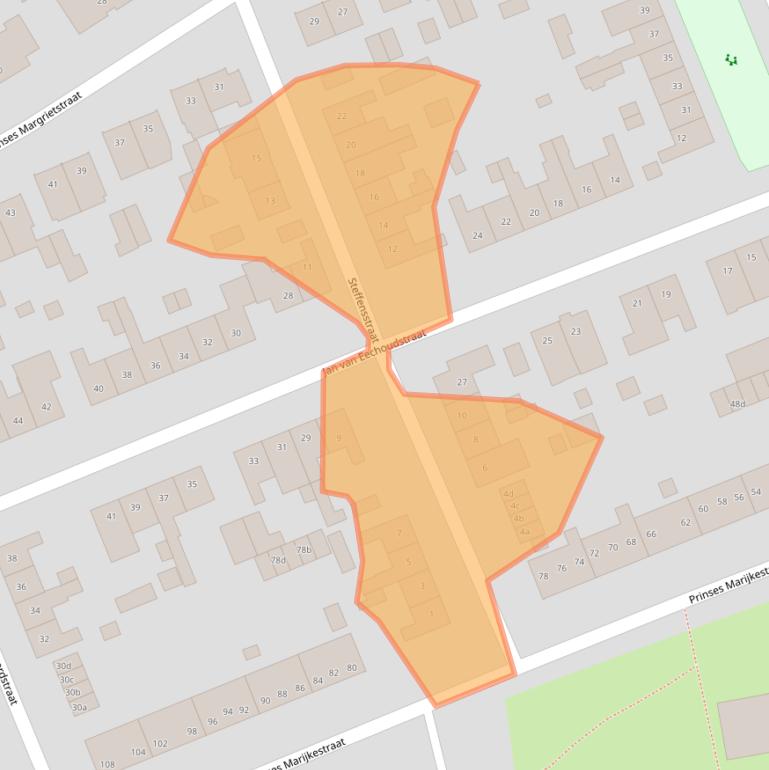 Kaart van postcodegebied 5961BR.