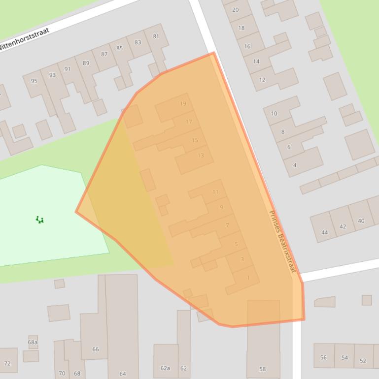 Kaart van postcodegebied 5961CK.