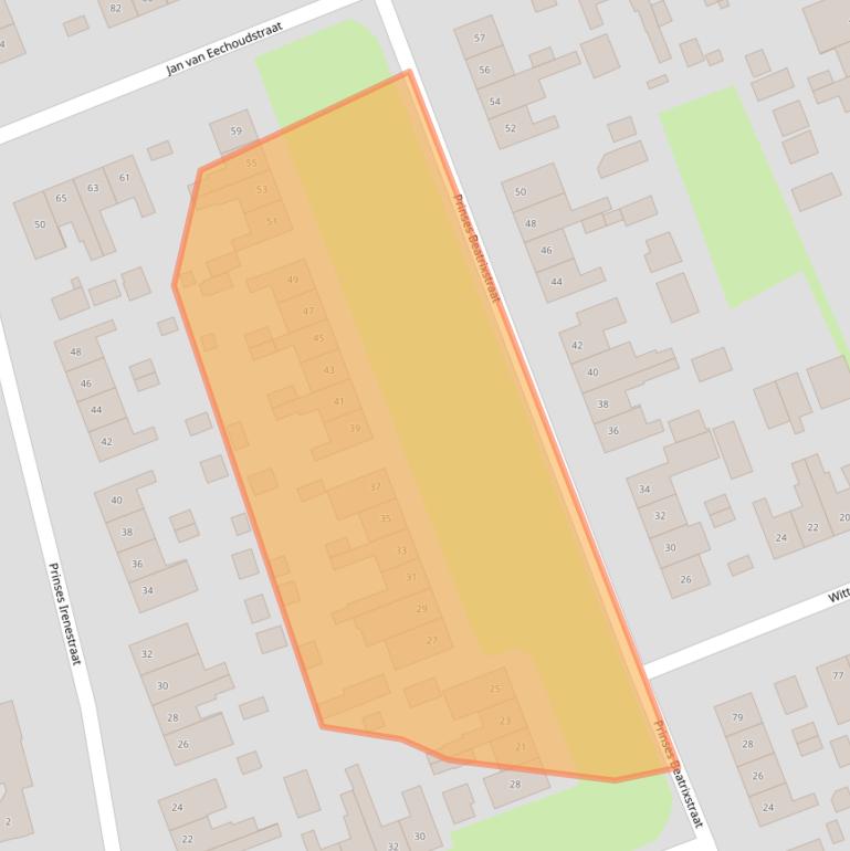 Kaart van postcodegebied 5961CL.