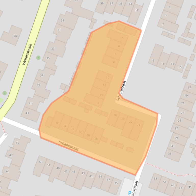 Kaart van postcodegebied 5961DC.