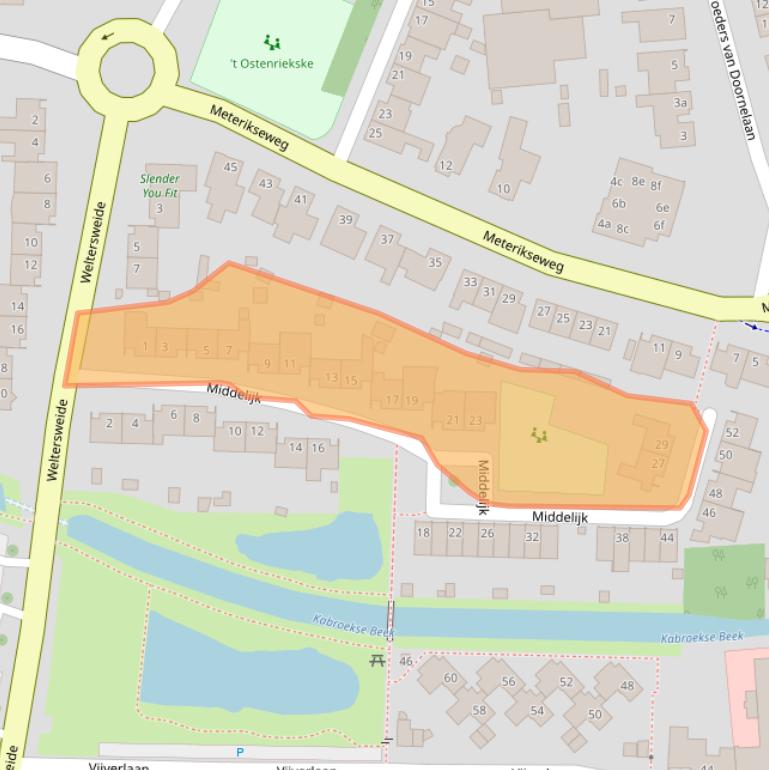 Kaart van postcodegebied 5961EM.