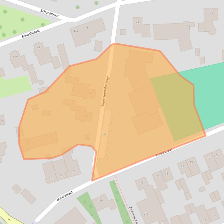 Kaart van postcodegebied 5961EN.