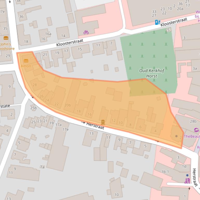 Kaart van postcodegebied 5961GJ.