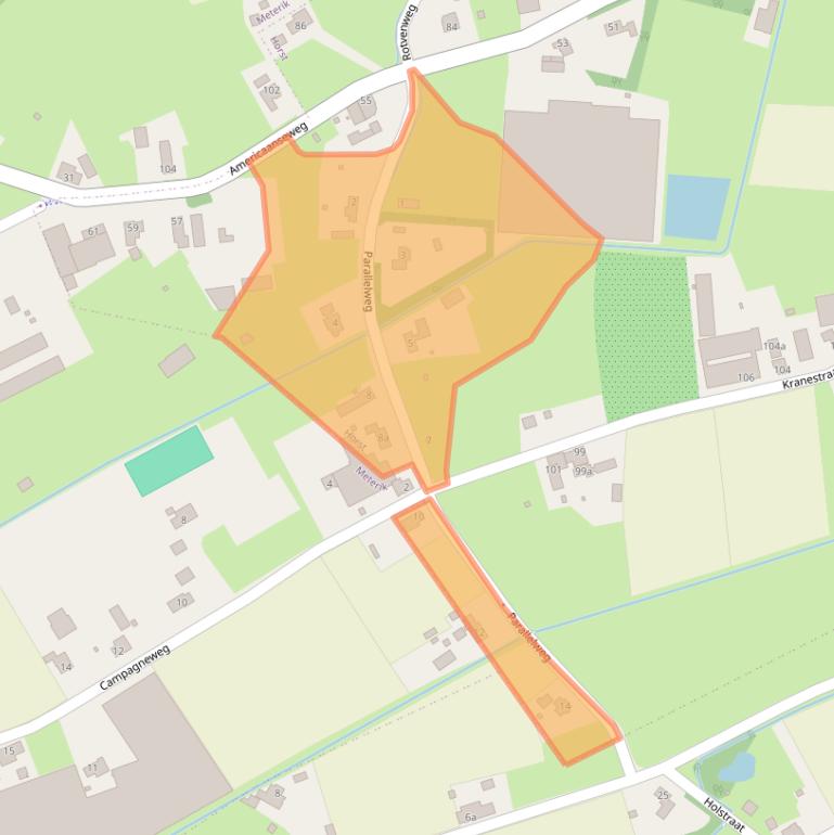 Kaart van postcodegebied 5961GS.