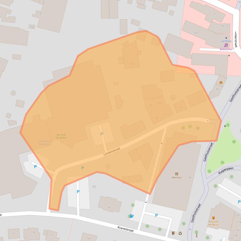 Kaart van postcodegebied 5961HA.