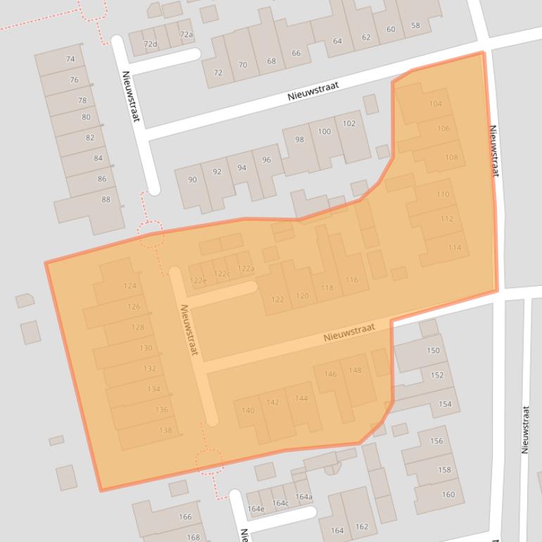 Kaart van postcodegebied 5961HG.