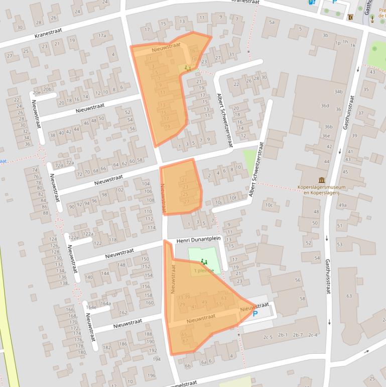Kaart van postcodegebied 5961HJ.