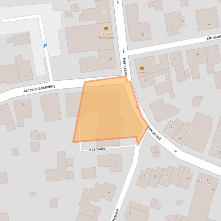 Kaart van postcodegebied 5961HL.