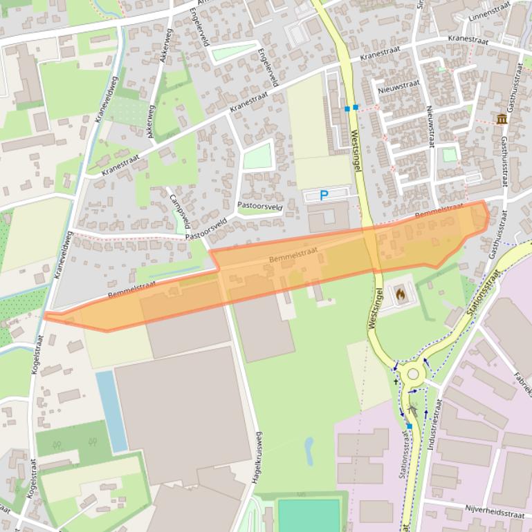 Kaart van postcodegebied 5961HM.