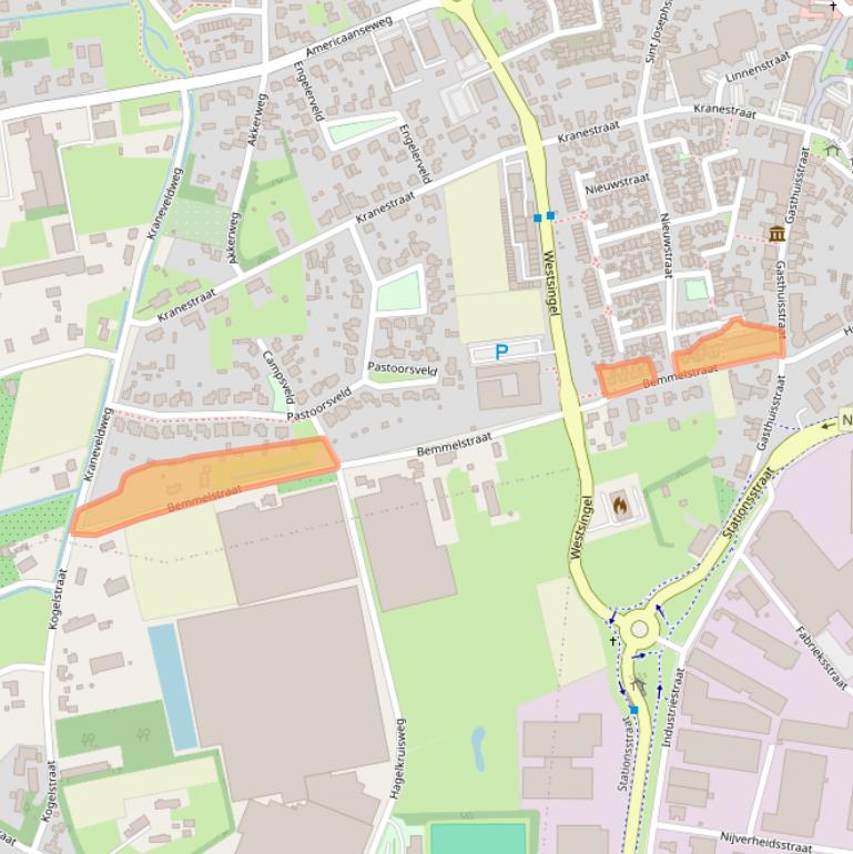 Kaart van postcodegebied 5961HN.