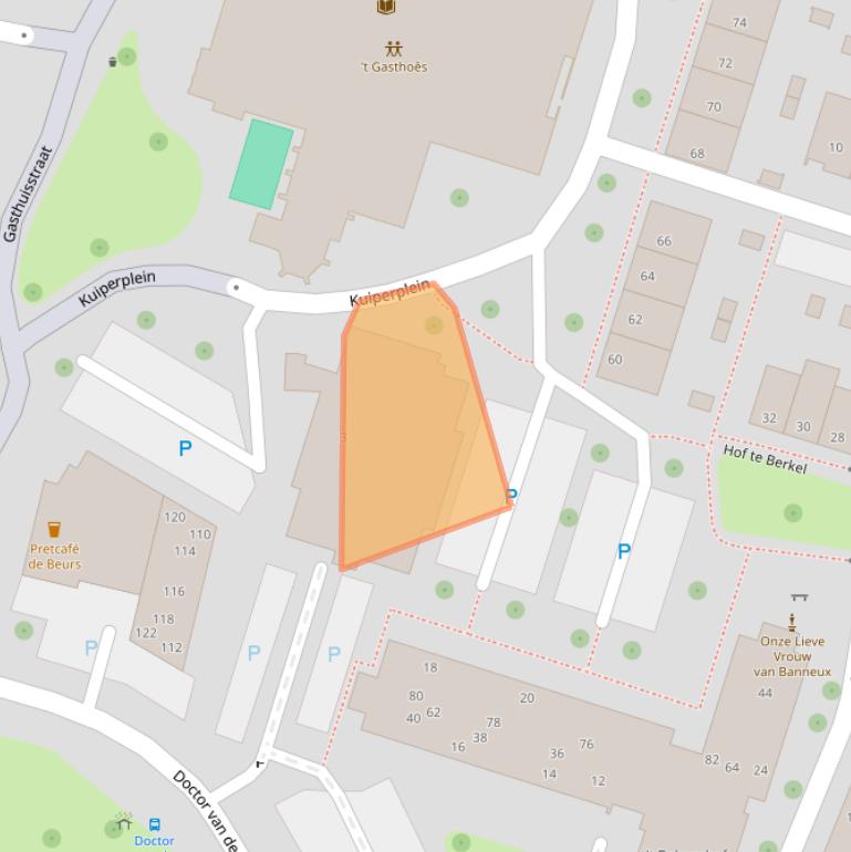 Kaart van postcodegebied 5961HT.