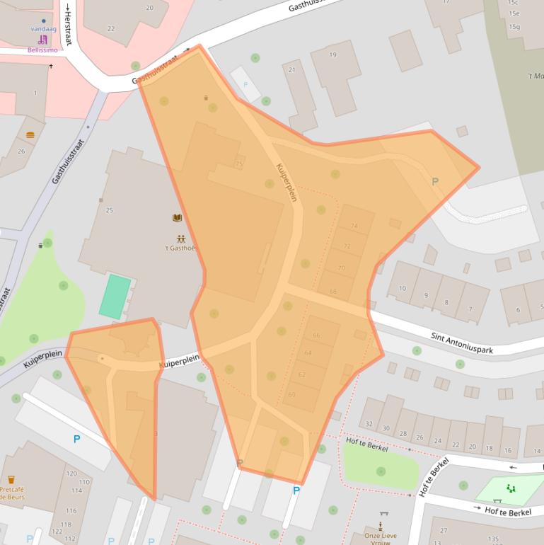 Kaart van postcodegebied 5961HV.