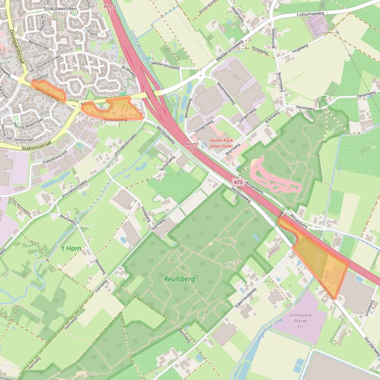 Kaart van postcodegebied 5961JB.