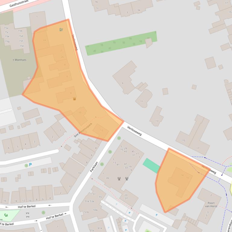 Kaart van postcodegebied 5961JC.