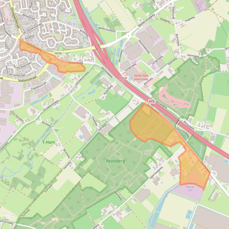 Kaart van postcodegebied 5961JD.