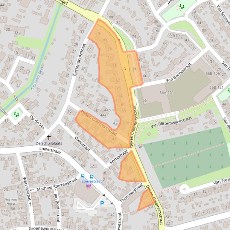 Kaart van postcodegebied 5961JN.