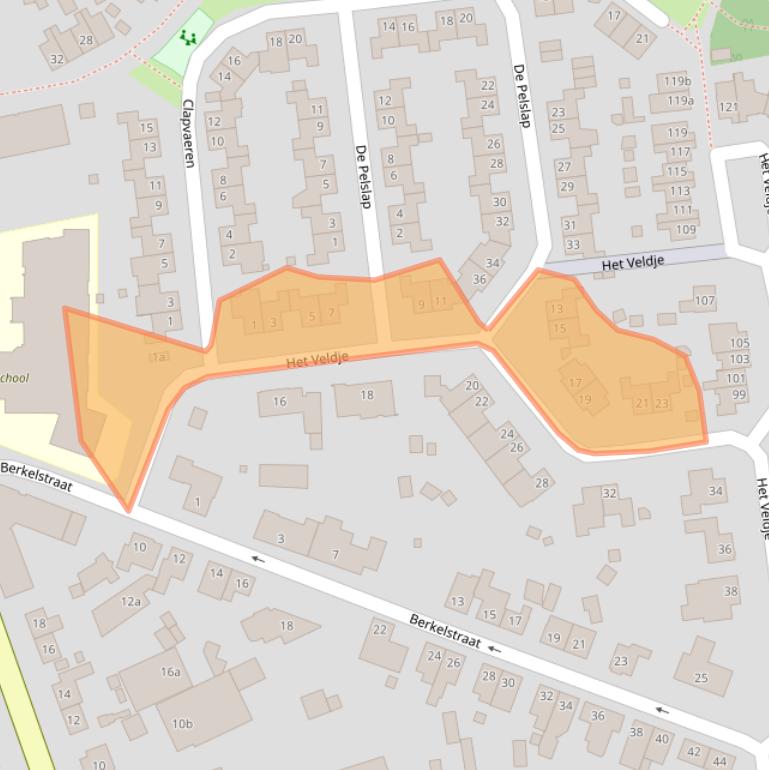 Kaart van postcodegebied 5961LB.