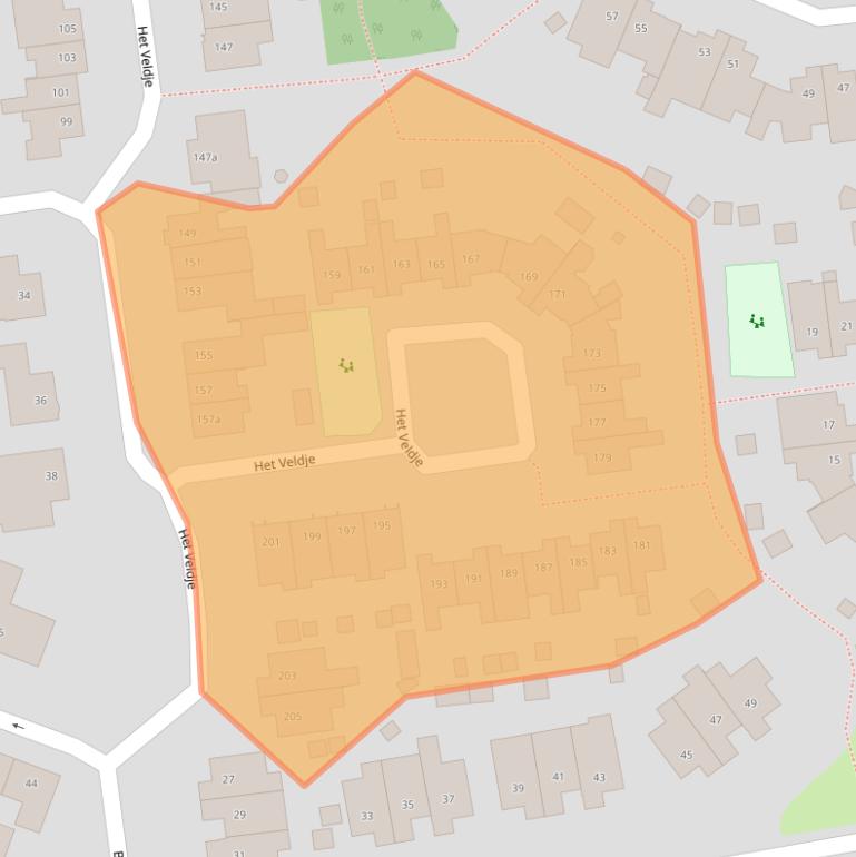 Kaart van postcodegebied 5961LE.