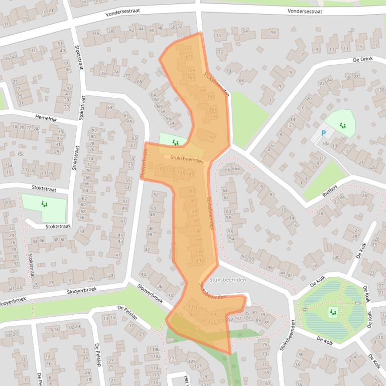Kaart van postcodegebied 5961LL.