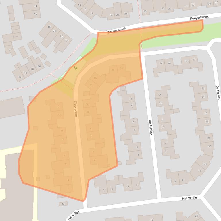 Kaart van postcodegebied 5961LM.