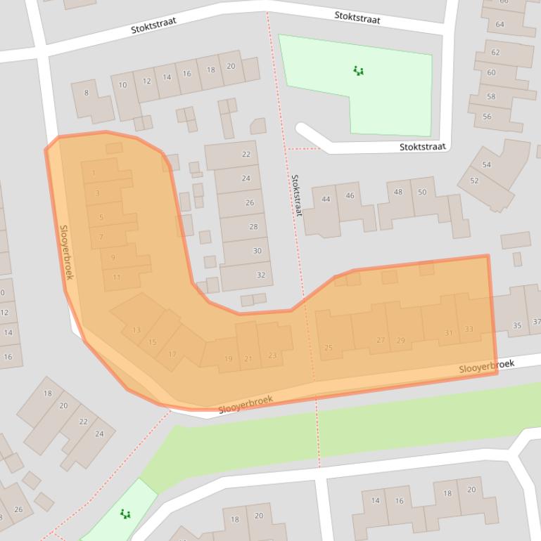 Kaart van postcodegebied 5961LX.
