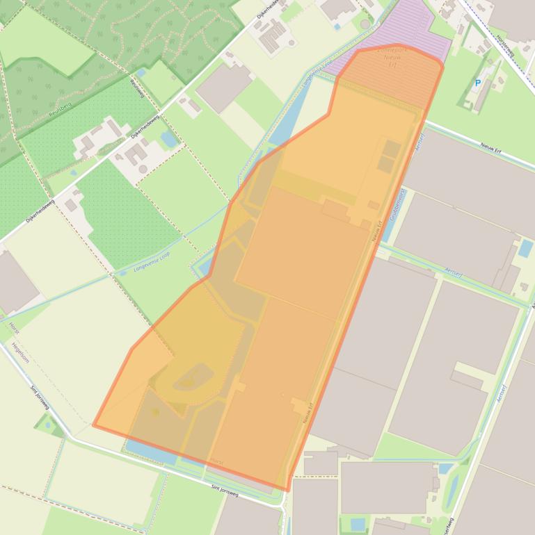 Kaart van postcodegebied 5961MZ.