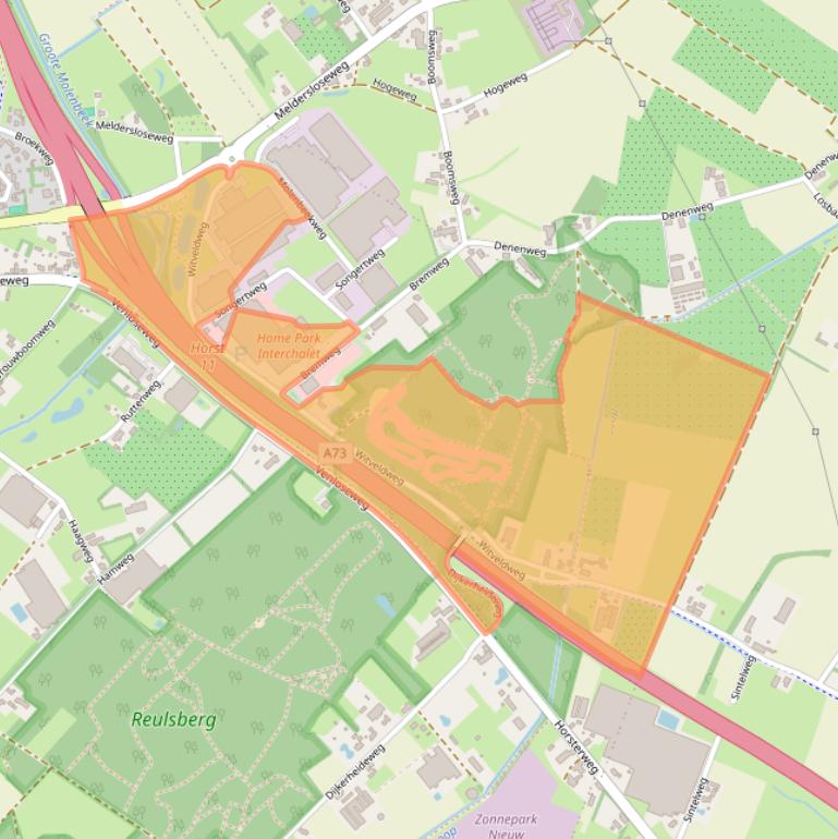 Kaart van postcodegebied 5961ND.