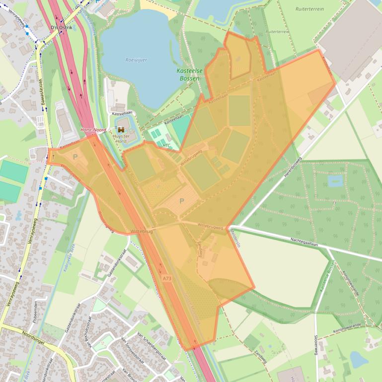 Kaart van postcodegebied 5961NJ.