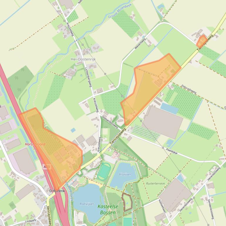 Kaart van postcodegebied 5961NK.